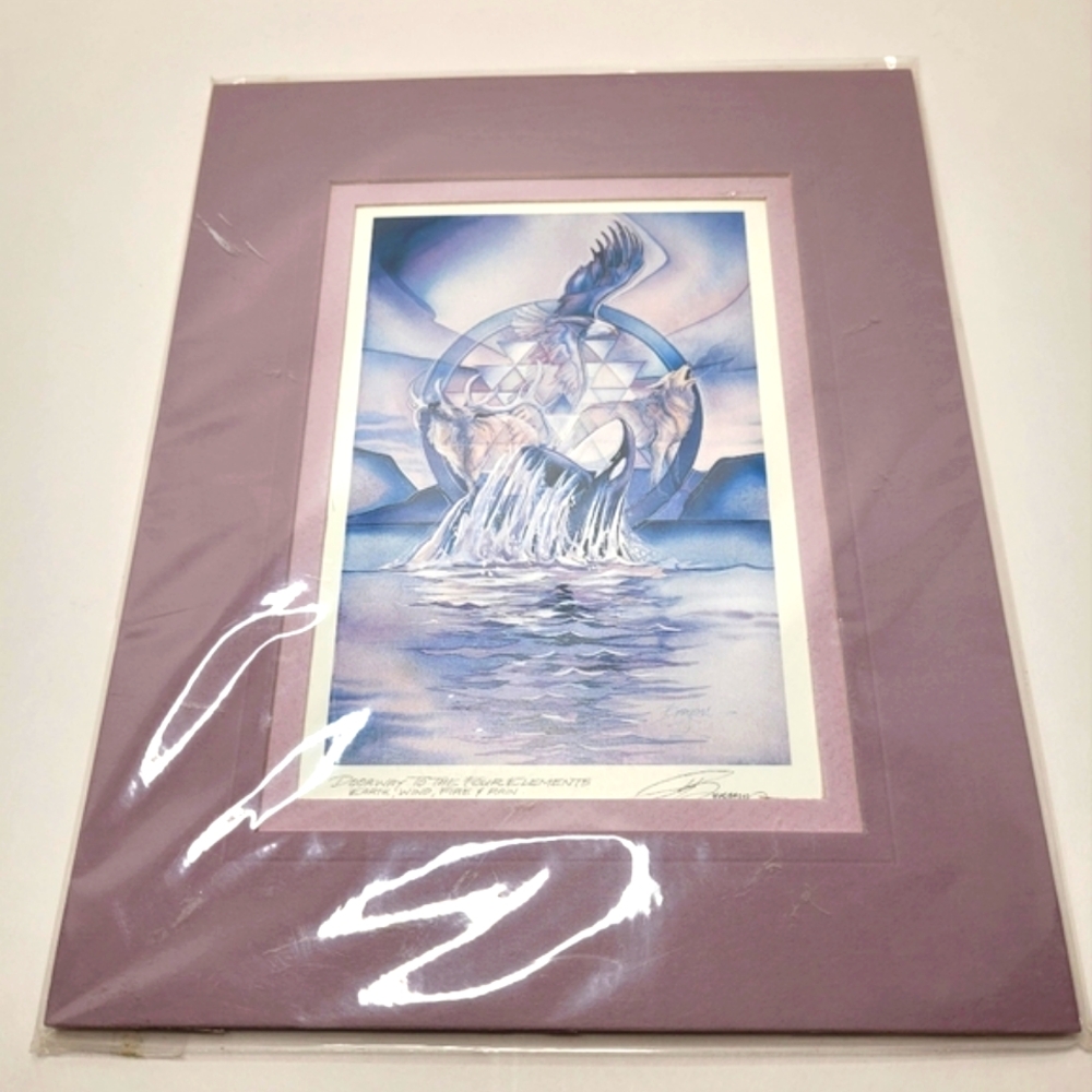 DOORWAY TO THE FOUR ELEMENTS EARTH WIND FIRE & RAIN Jody Bergsma Art Print NWT - Picture 5 of 8
